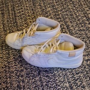 Nike White High-Top Athletic Shoes